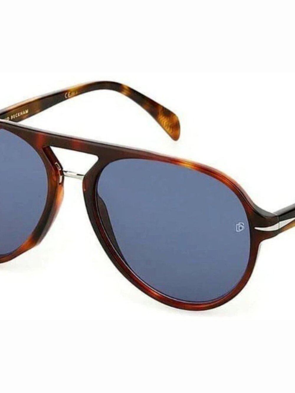 David Beckham DB7005 00UC/KU Men's Red Havana / Blue Sunglasses